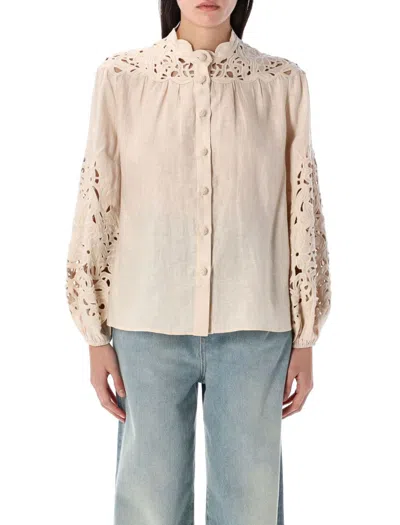 ZIMMERMANN ZIMMERMANN WYLIE EMBROIDERED BLOUSE