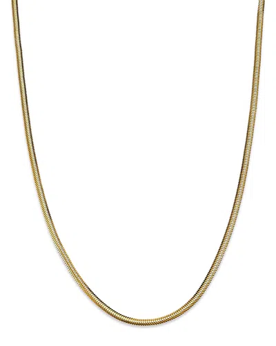 ZOË CHICCO 14K YELLOW GOLD HEAVY METAL SNAKE LINK CHAIN NECKLACE, 14-16