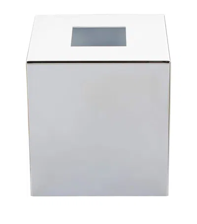 ZODIAC SQUARE CHROME TISSUE BOX