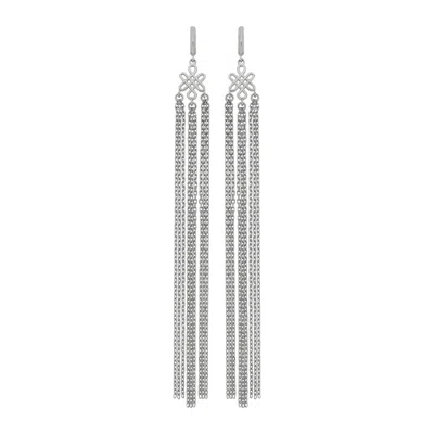 ZOE AND MORGAN WOMEN'S ARIA EARRINGS SILVER