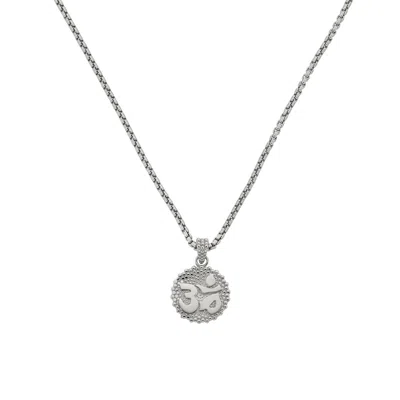 ZOE AND MORGAN WOMEN'S OM NECKLACE SILVER