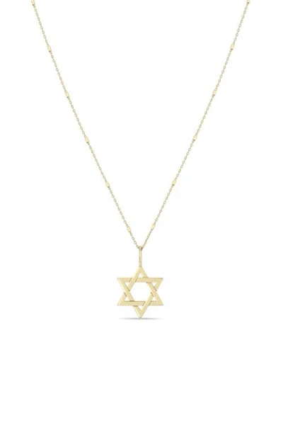 ZOË CHICCO ZOË CHICCO STAR OF DAVID PENDANT NECKLACE