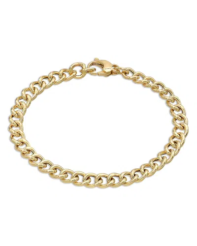 ZOE LEV 14K YELLOW GOLD LARGE CURB LINK CHAIN BRACELET