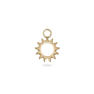 ZOHREH V. JEWELLERY WOMEN'S SUNBURST SILHOUETTE EARRING CHARM 9K GOLD