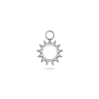 ZOHREH V. JEWELLERY WOMEN'S SUNBURST SILHOUETTE EARRING CHARM STERLING SILVER