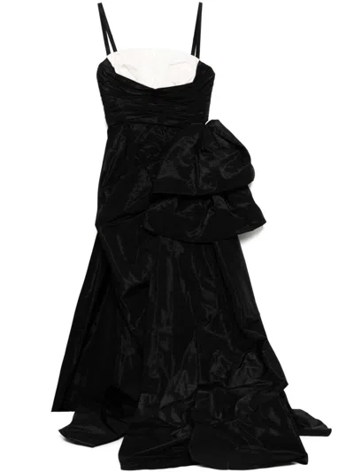 ZUHAIR MURAD DRAPED TAFFETA GOWN