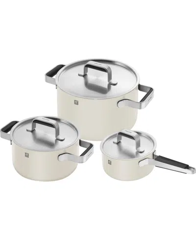 ZWILLING PURE STAINLESS STEEL 6-PIECE POT SET