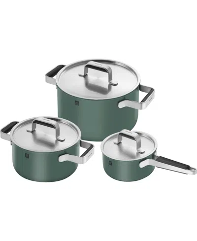 ZWILLING PURE STAINLESS STEEL 6-PIECE POT SET
