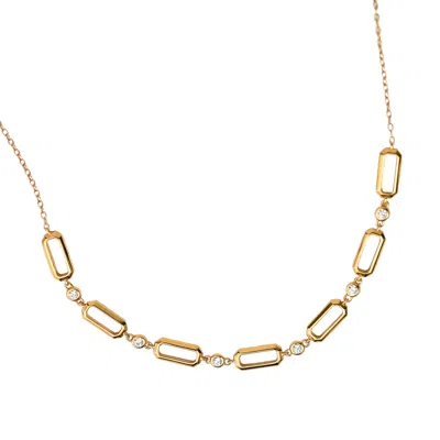ZYNNIA COLLECTIVE WOMEN'S GOLD OCTAGON CHAIN NECKLACE