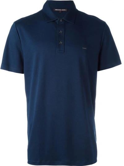 MICHAEL KORS MICHAEL KORS COLLECTION CLASSIC POLO SHIRT - BLUE