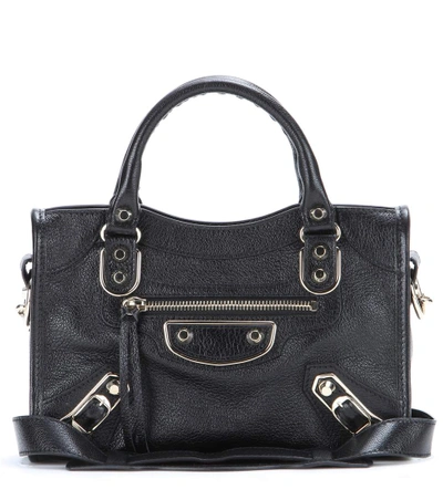 BALENCIAGA Classic Metallic Edge City leather tote