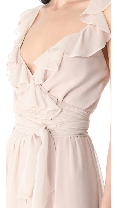 JOANNA AUGUST LACEY RUFFLE DRESS