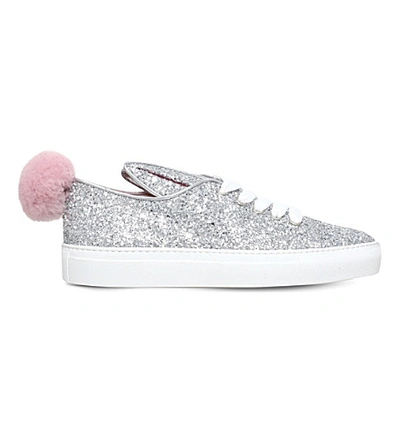 MINNA PARIKKA Glitter-embellished leather sneakers