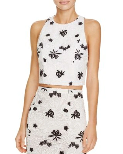 ALICE AND OLIVIA Tru Lace Crop Top