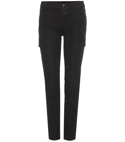 CLOSED ROBYN MID-RISE CROPPED SLIM TROUSERS