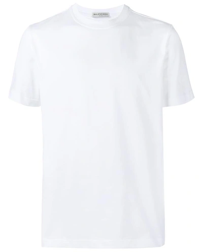 BALENCIAGA Rear Logo Printed Cotton T-Shirt