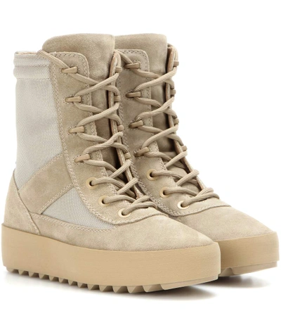 Shop Yeezy Military Suede Boots season 3 In Rock