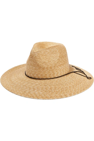 EUGENIA KIM Emmanuelle crystal-embellished straw sunhat