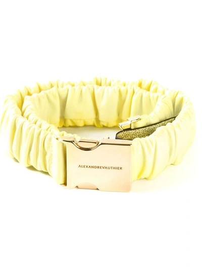 ALEXANDRE VAUTHIER RUCHED SAFETY BUCKLE BELT