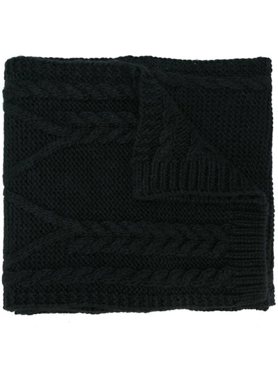 MONCLER CABLE KNIT SCARF