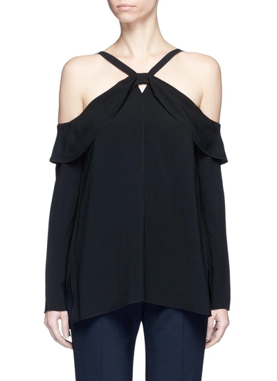 PROENZA SCHOULER Off-shoulder satin back crepe blouse