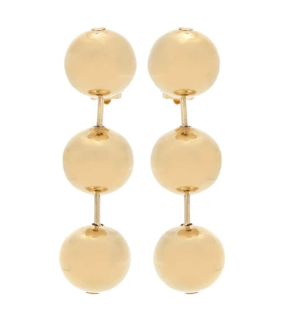 BALENCIAGA Metal Pearl clip-on earrings