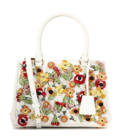 PRADA Galleria Small Garden leather tote