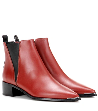 ACNE STUDIOS JENSEN LEATHER ANKLE BOOTS