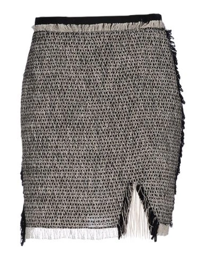 LANVIN LANVIN WOMAN MIDI SKIRT BLACK SIZE 10 COTTON, ACRYLIC, VISCOSE, POLYESTER, POLYAMIDE