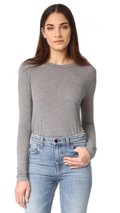 ALEXANDER WANG T CLASSIC CROPPED LONG SLEEVE TEE