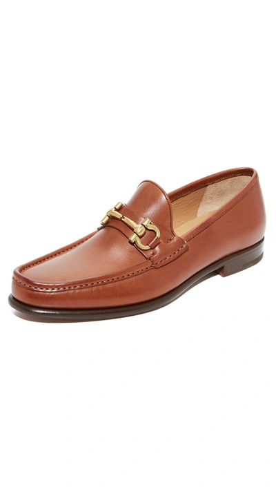 FERRAGAMO Mason Bit Leather Loafers