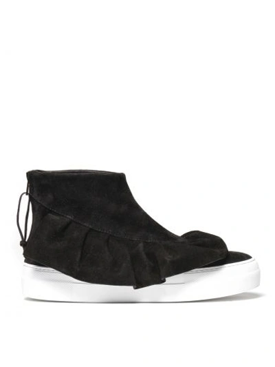 JOSHUA SANDERS Joshua Sanders Ruffle Detail Hi-top Sneakers