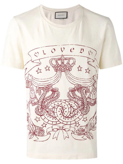 GUCCI Loved crest print t-shirt