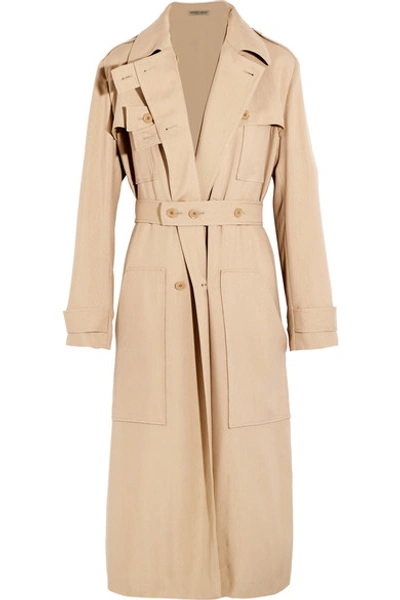 BOTTEGA VENETA Woven silk trench coat