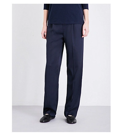 VINCE Wide-leg stretch-satin pants