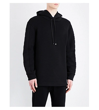 HELMUT LANG Logo-embossed stretch-jersey hoody