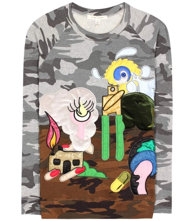 MARC JACOBS Julie Verhoeven Camo Raglan sweatshirt