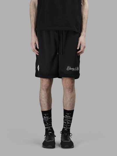 MARCELO BURLON COUNTY OF MILAN MARCELO BURLON - COUNTY OF MILAN MEN'S BLACK YATEL SHORTS