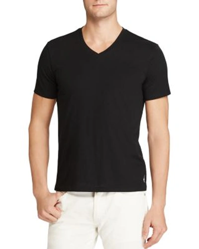 POLO RALPH LAUREN CUSTOM FIT JERSEY V-NECK TEE
