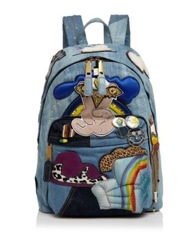 MARC JACOBS JULIE VERHOEVEN PATCHED DENIM BACKPACK