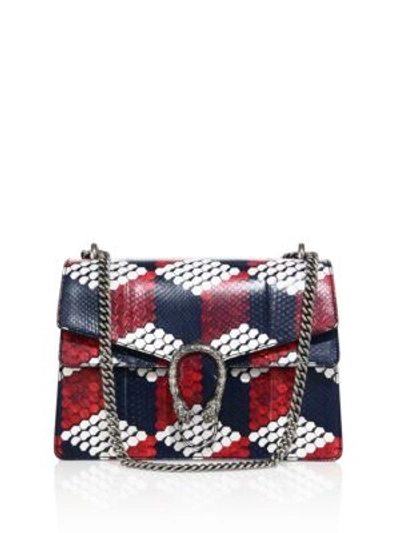 GUCCI Dionysus Medium Cube-Print Python Shoulder Bag