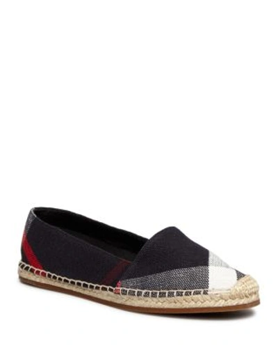 BURBERRY WOMEN'S HODGESON HOUSE CHECK ESPADRILLE FLATS