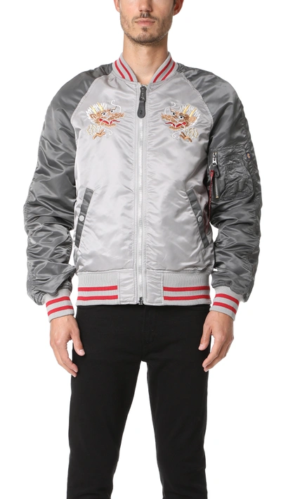 Ma Alpha Industries Japan Dragon Bomber MA-1 Dragon Embroidery
