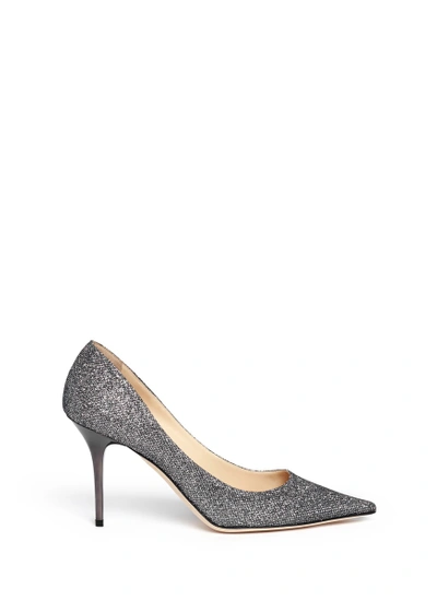 JIMMY CHOO 'Agnes' Lamé Glitter Flats