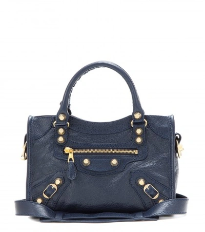 BALENCIAGA Giant 12 Mini City Leather Tote